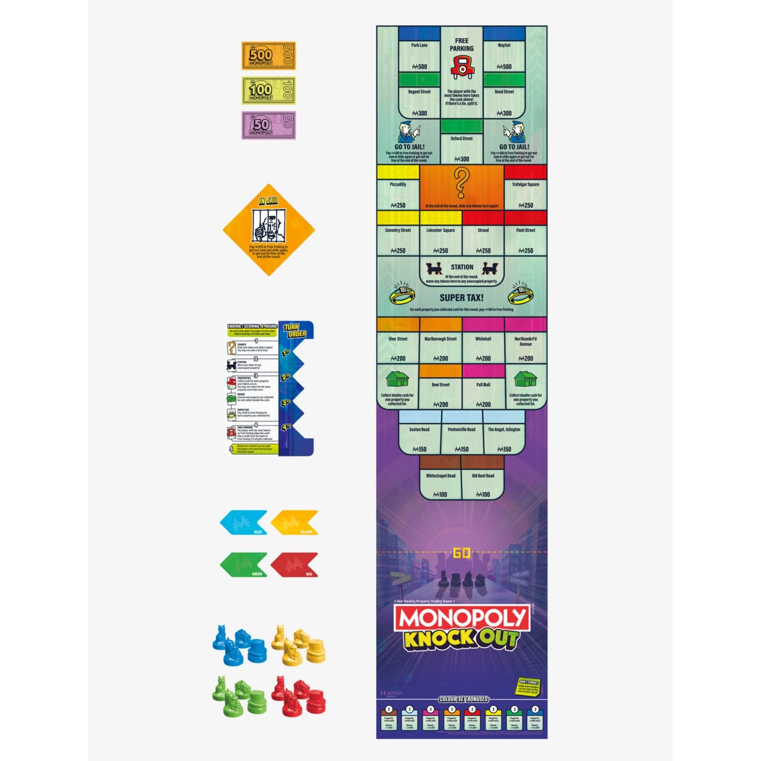 Monopoly Knockout board game - British product