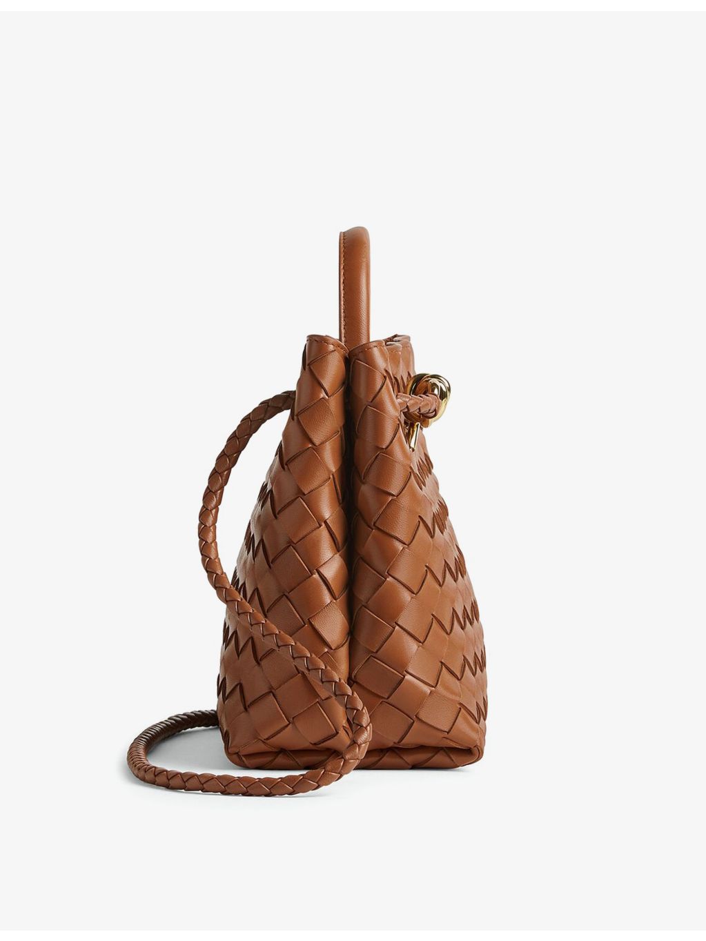 Bottega Veneta Andiamo small top-handle leather bag (British brand)