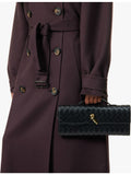 Bottega Veneta Andiamo intrecciato-weave leather clutch (British brand)
