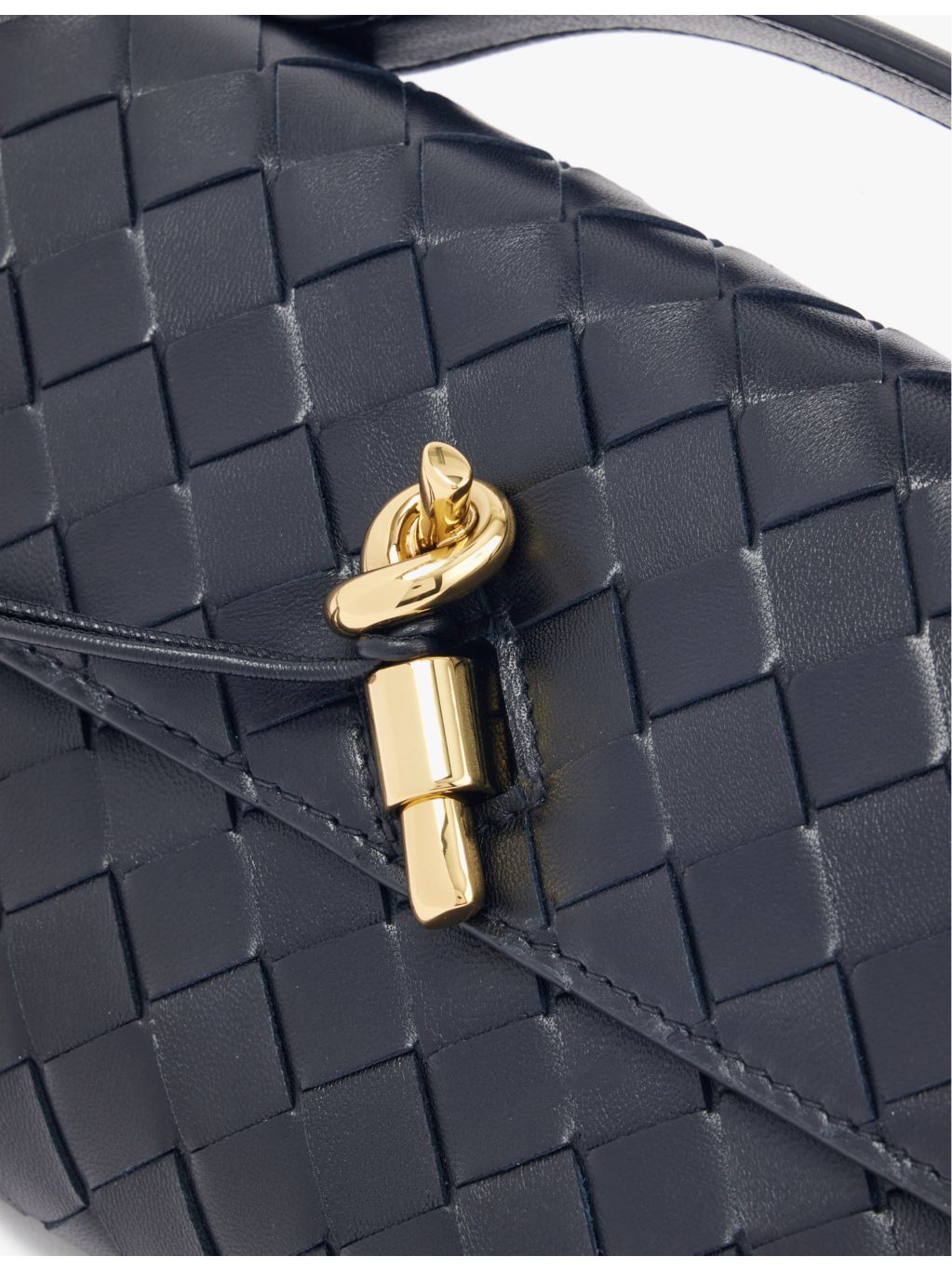 Bottega Veneta Andiamo intrecciato-weave leather clutch (British brand)