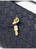 Bottega Veneta Andiamo intrecciato-weave leather clutch (British brand)