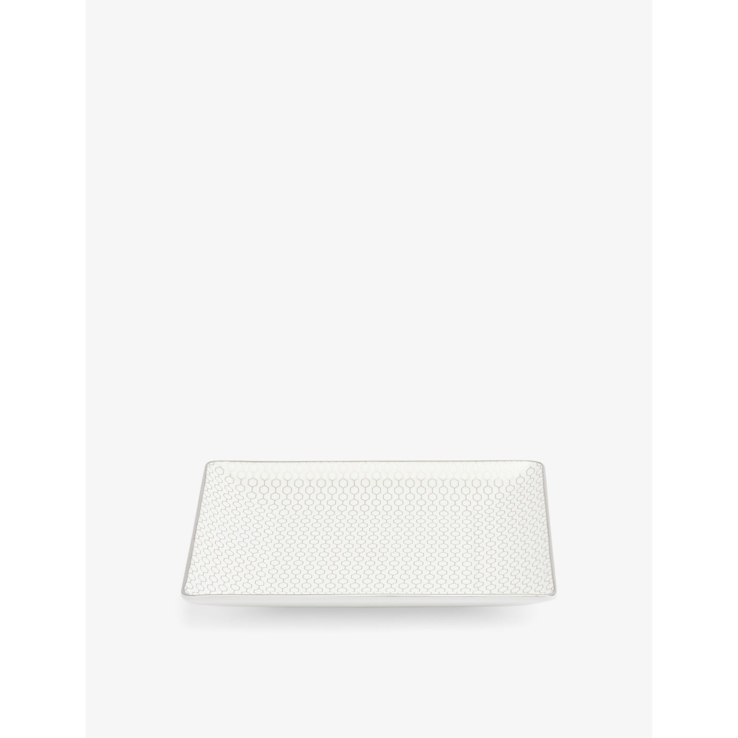Wedgwood Gio Gold Platinum bone china tray 15cm, imported from the UK