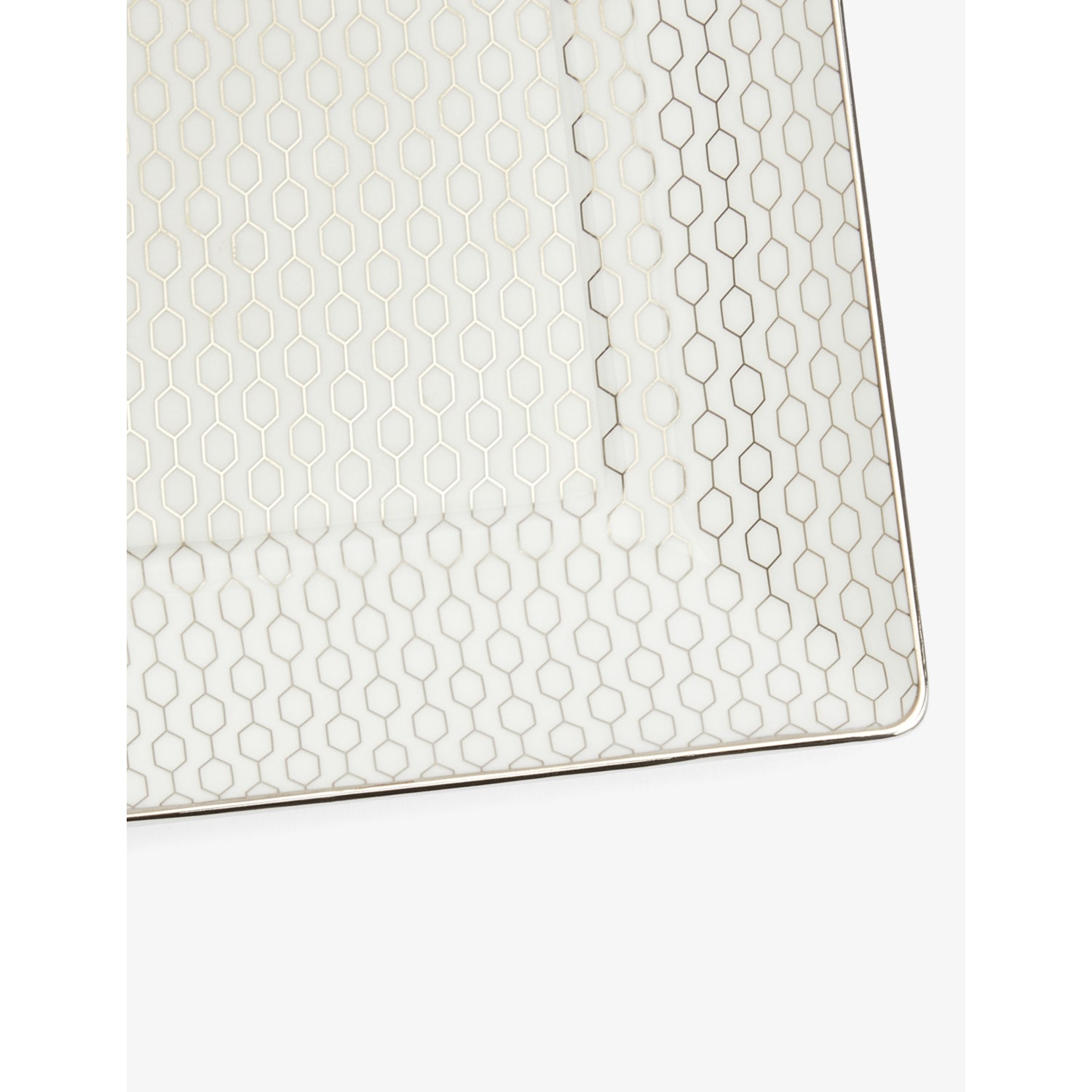 Wedgwood Gio Gold Platinum bone china tray 15cm, imported from the UK
