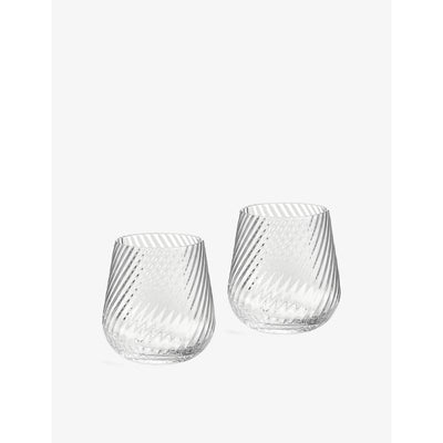 selfridges Vera Wang Swirl Crystal Tumblers Set of Two- Buy online at McGrocer
