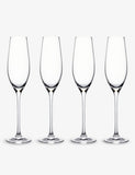 Waterford crystal champagne flutes set of four - British product