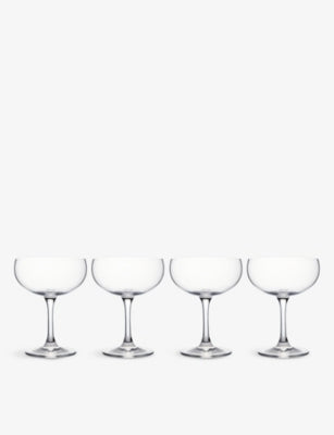 Waterford Marquis Moments crystal champagne coupe glasses set of four (British brand)