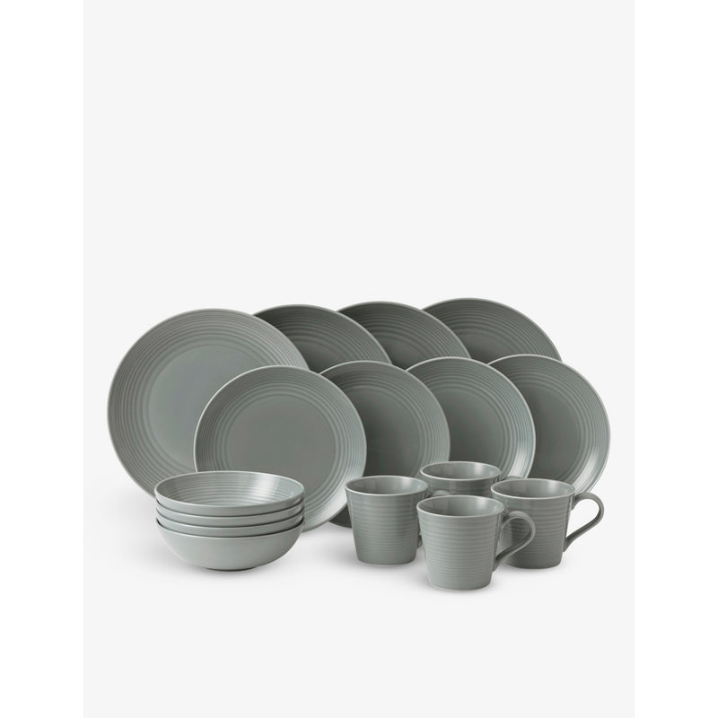Gordon Ramsay Maze 16-piece porcelain dinner set (British brand)