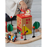 FAO Schwarz Train Town wooden train track playset 51 pieces (British brand)