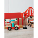 FAO Schwarz Train Town wooden train track playset 51 pieces (British brand)