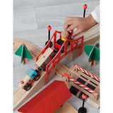 FAO Schwarz Train Town wooden train track playset 51 pieces (British brand)