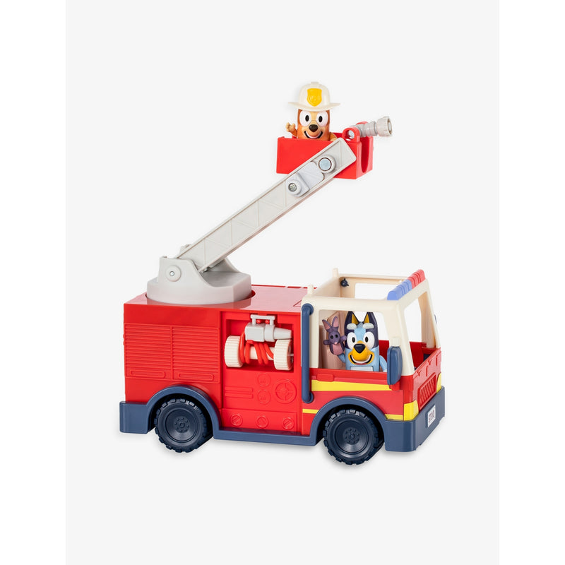 Bluey Bingo's Firetruck Playset with movable figures and accessories - British product