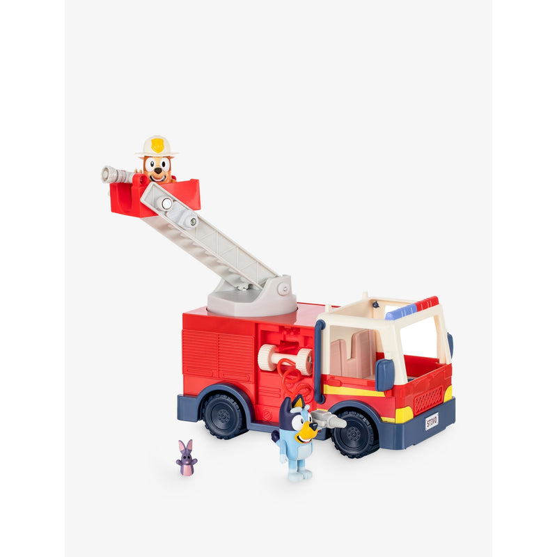 Bluey Bingo's Firetruck Playset with movable figures and accessories - British product