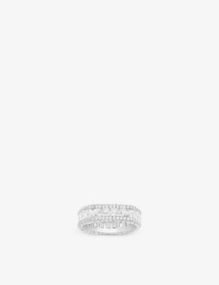 APM Monaco Sterling-Silver and Zirconia Ring