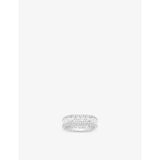 Monaco sterling-silver and zirconia ring - M