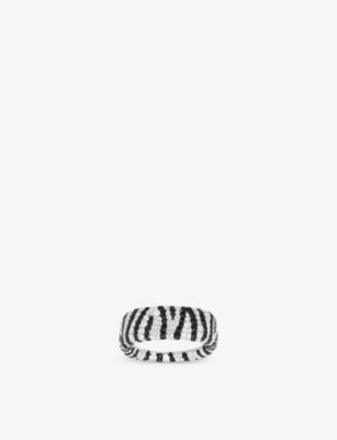 APM Monaco Animal Disco Sterling Silver and Zirconia Ring
