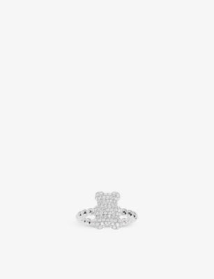 APM Monaco Yummy Baby Snow Sterling Silver and Zirconia Ring