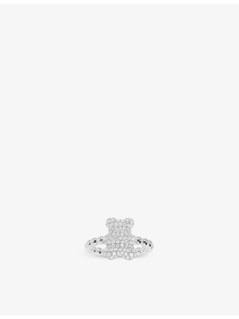 APM Monaco ring Yummy Baby Snow sterling silver zirconia (British brand)