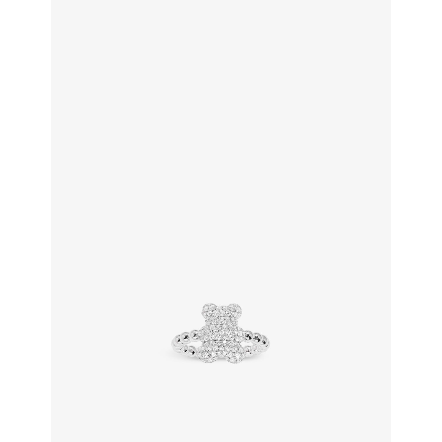 Yummy Baby Snow sterling-silver and zirconia ring - M
