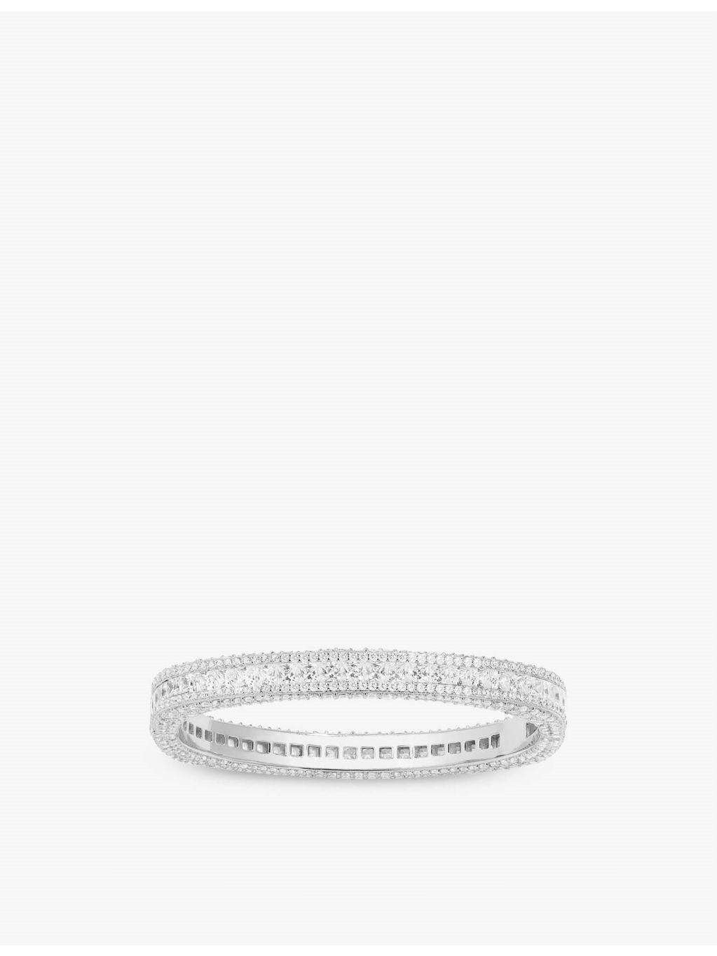 APM Monaco sterling silver bangle with cubic zirconia, UK version