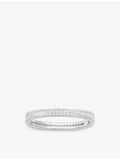 APM Monaco sterling silver bangle with cubic zirconia, UK version