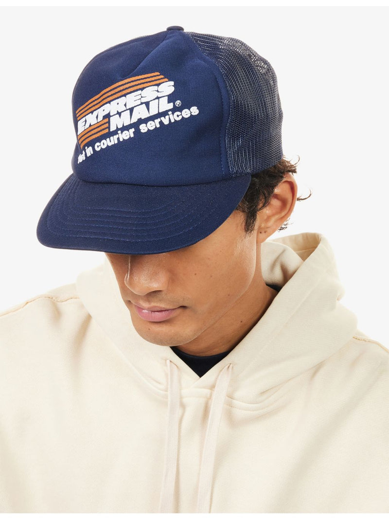 RESELFRIDGES Express Mail trucker woven cap, imported from the UK