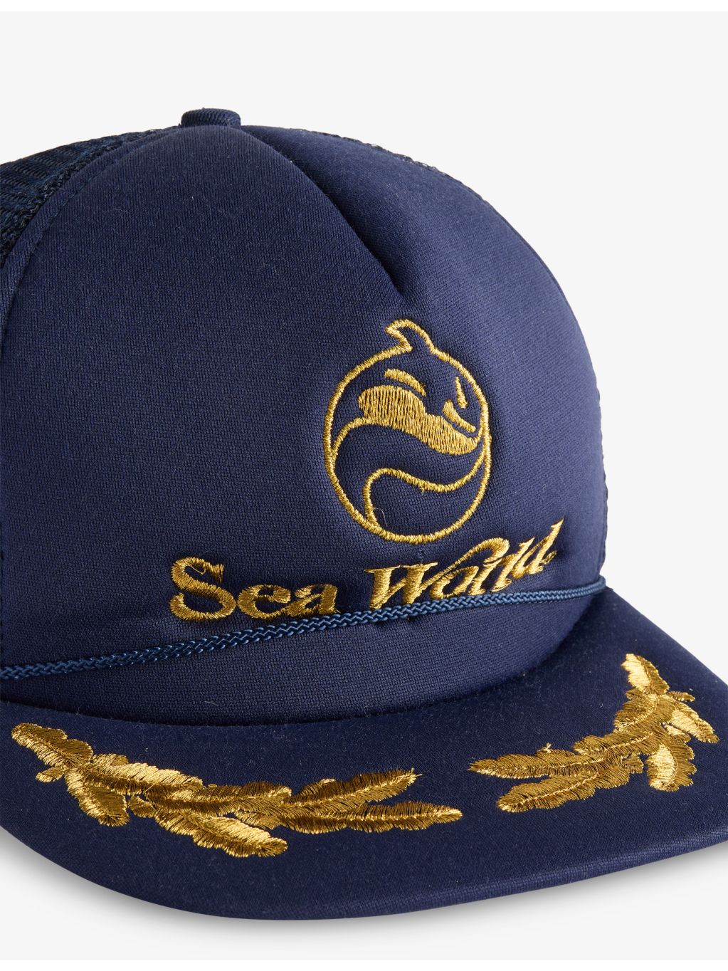 RESELFRIDGES Seaworld woven trucker cap, imported from the UK