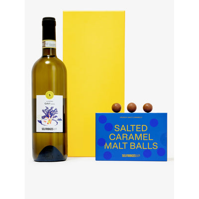 selfridges Selfridges Selection White Wine and Salted Caramel Malt Ball Gift Box- Buy online at McGrocer