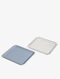 Our Place chromed-steel air-fryer basket and aluminium bake pan, UK version