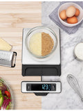 Stainless steel kitchen scale pull out display 10.35cm - British product