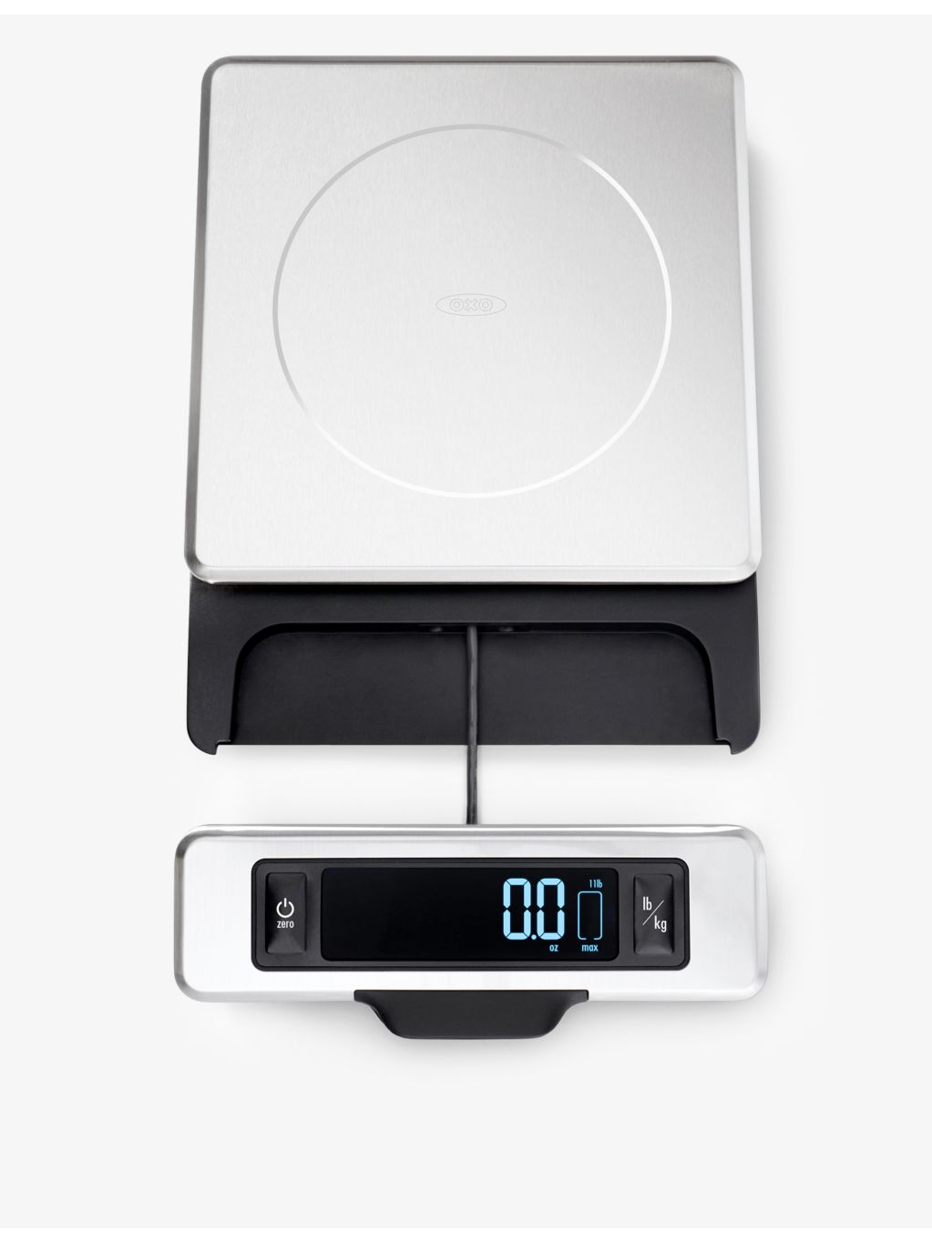 Stainless steel kitchen scale pull out display 10.35cm - British product