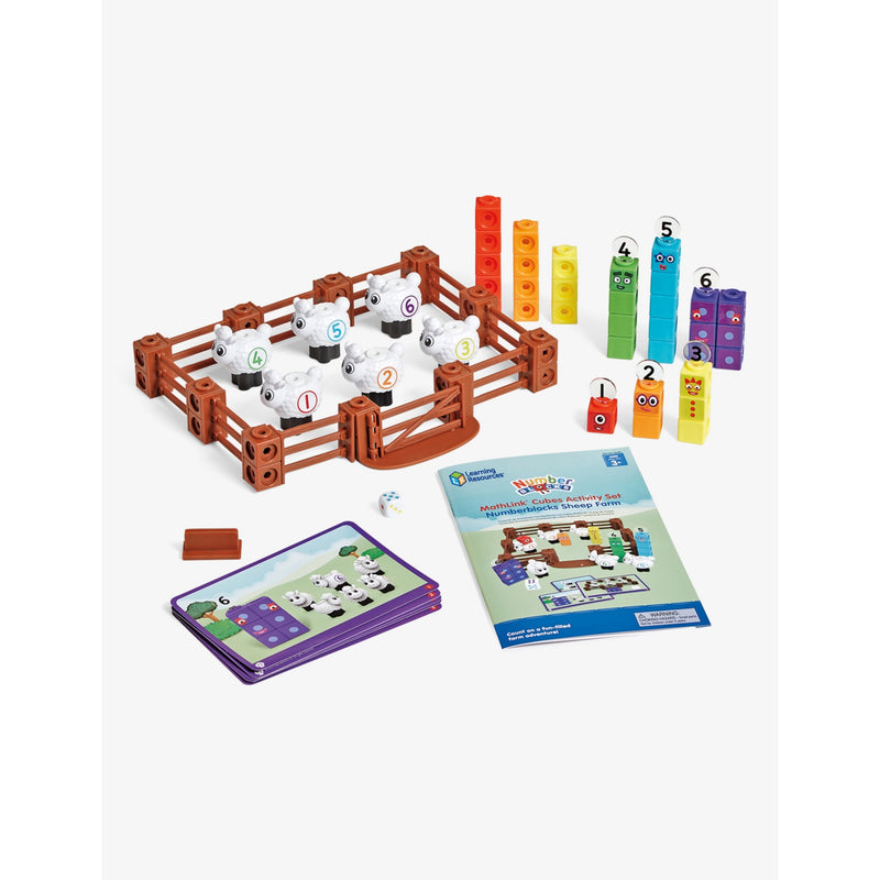 Numberblocks sheep farm MathLink Cubes playset, UK version