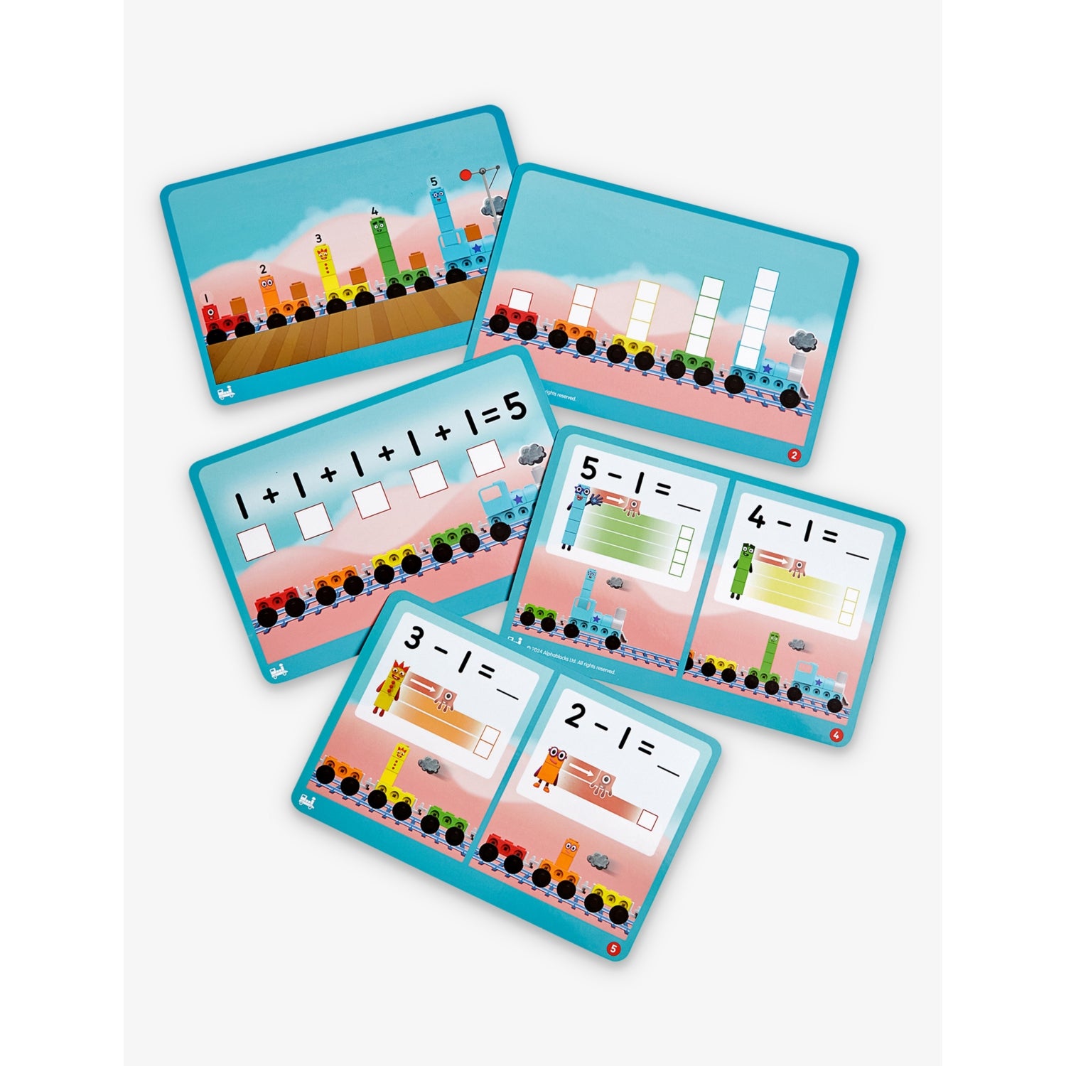 Numberblocks Mathlink Cubes Express Train playset, 68 pieces (British brand)