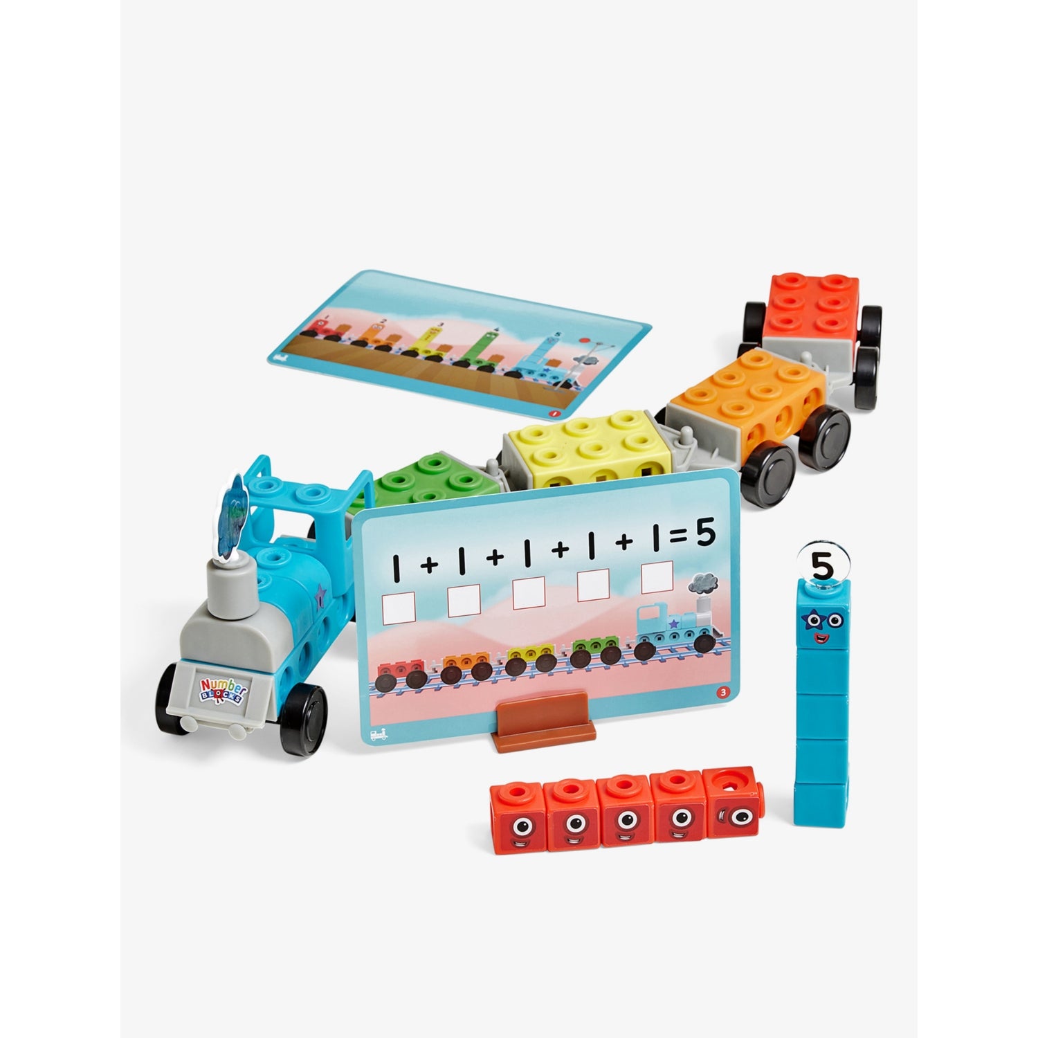 Numberblocks Mathlink Cubes Express Train playset, 68 pieces (British brand)