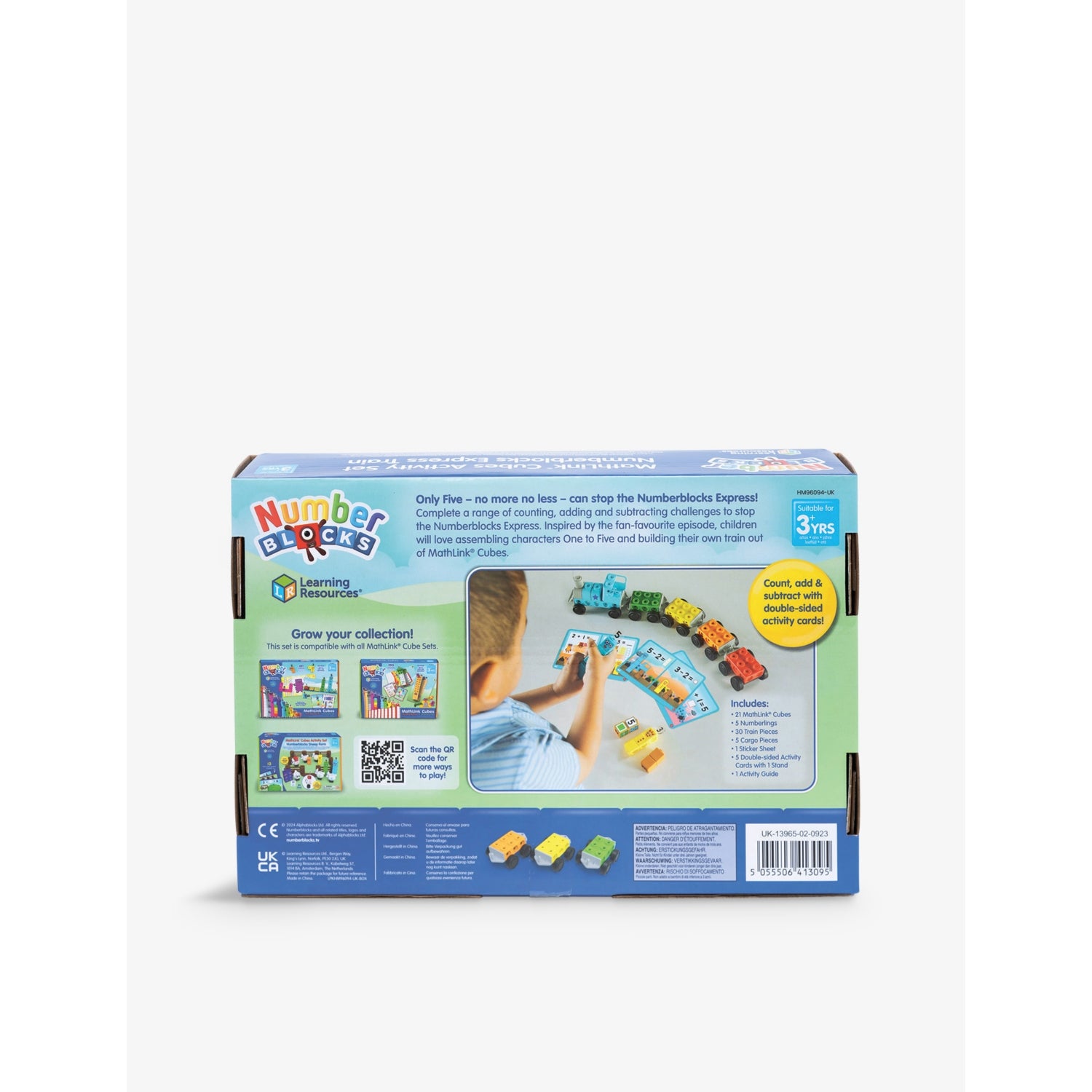 Numberblocks Mathlink Cubes Express Train playset, 68 pieces (British brand)