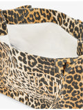 GANNI large cotton tote bag animal pattern UK version