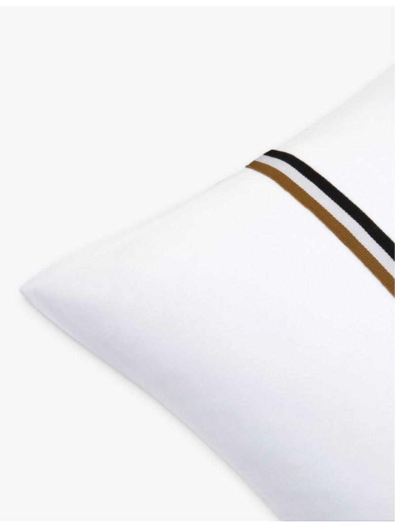 BOSS stripe-print cotton pillowcase 65cm x 65cm, UK version