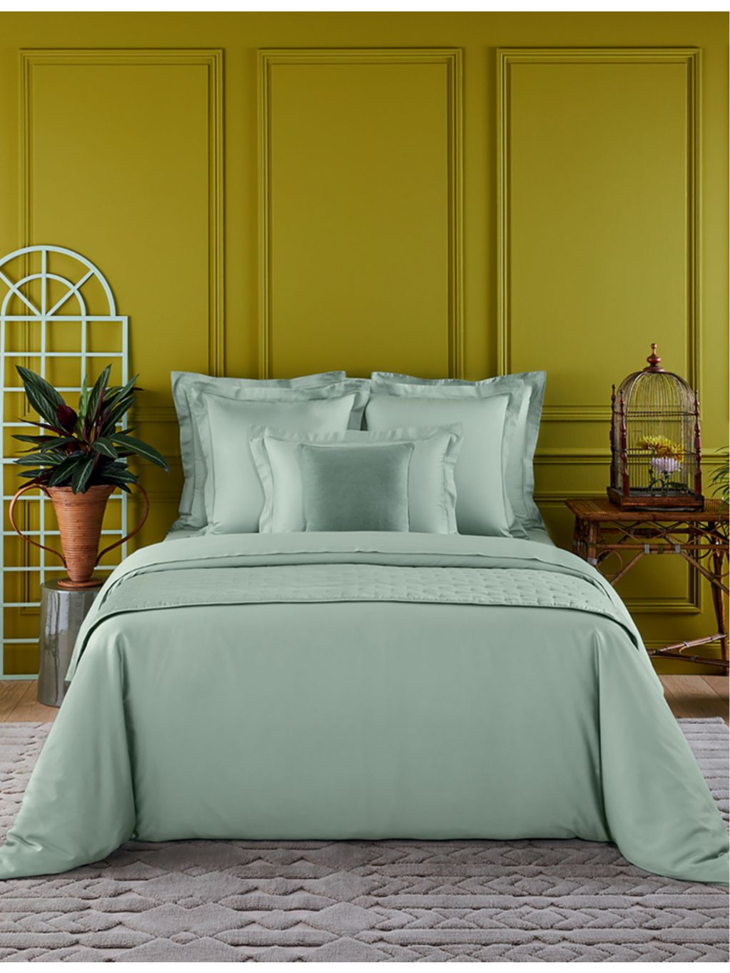 Yves Delorme Triomphe cotton Oxford pillowcase 50x75cm, imported from the UK
