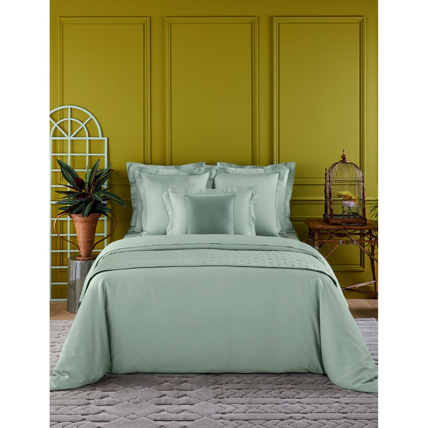 Yves Delorme Triomphe cotton Oxford pillowcase 50x75cm, imported from the UK