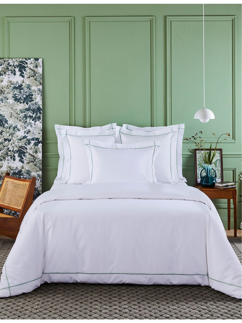 Yves Delorme Athena Oxford pillowcase 65cm square, imported from the UK