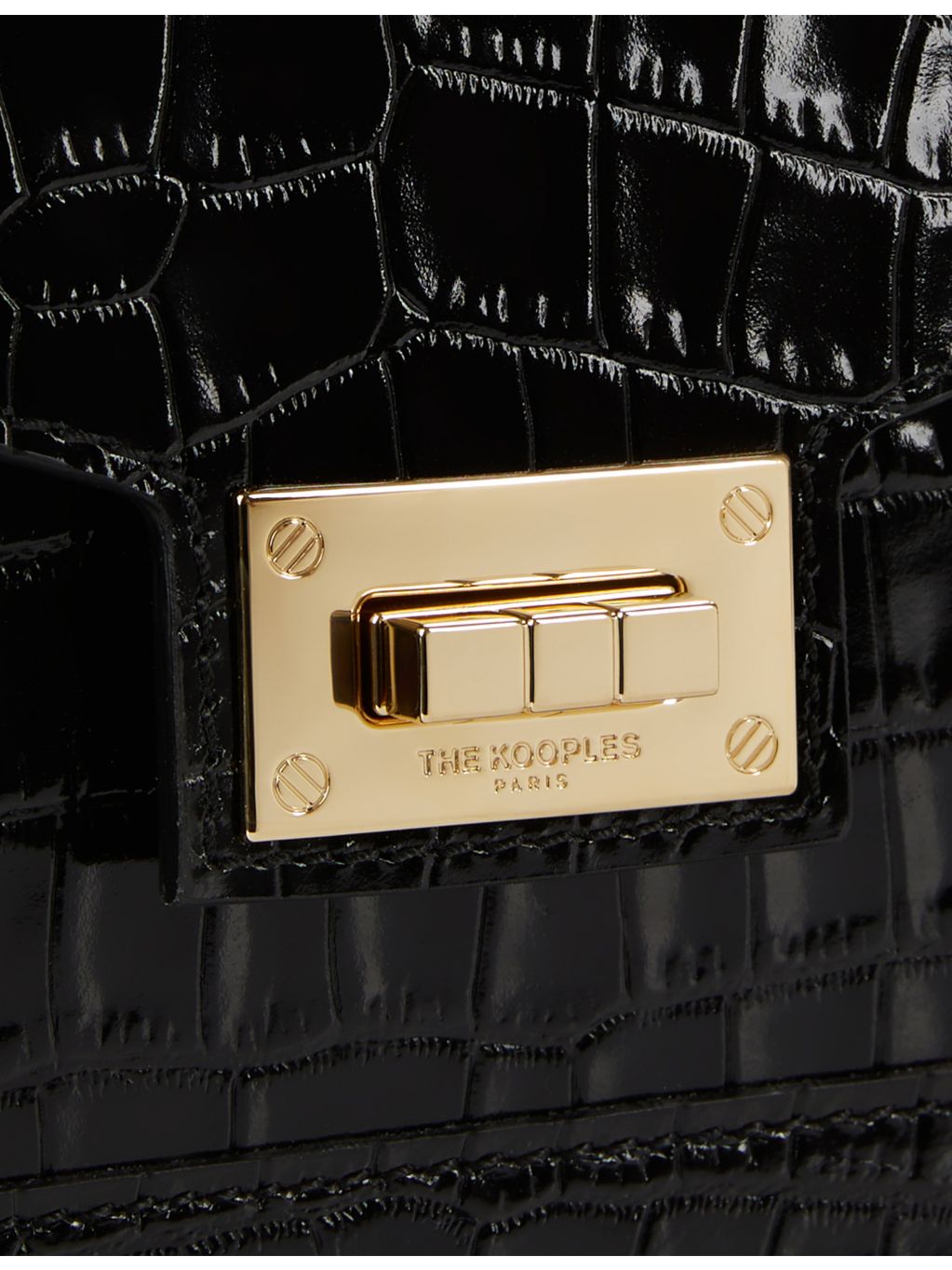 The Kooples small Emily crocodile-effect leather cross-body bag, UK version