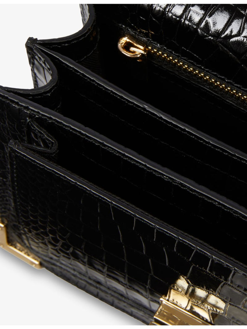 The Kooples small Emily crocodile-effect leather cross-body bag, UK version