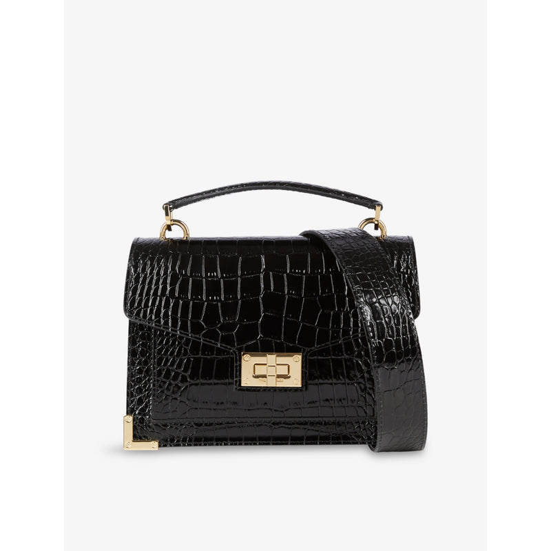 The Kooples small Emily crocodile-effect leather cross-body bag, UK version