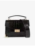 The Kooples small Emily crocodile-effect leather cross-body bag, UK version