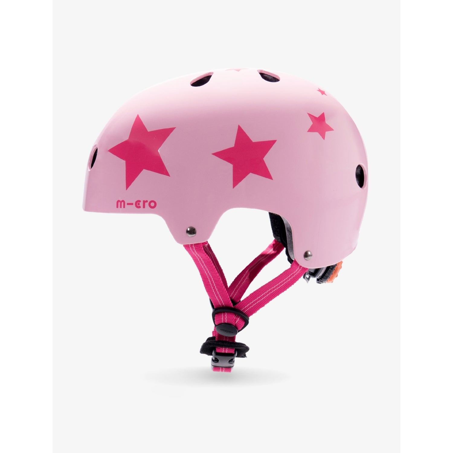 Micro star-print small helmet with LED light (British brand)