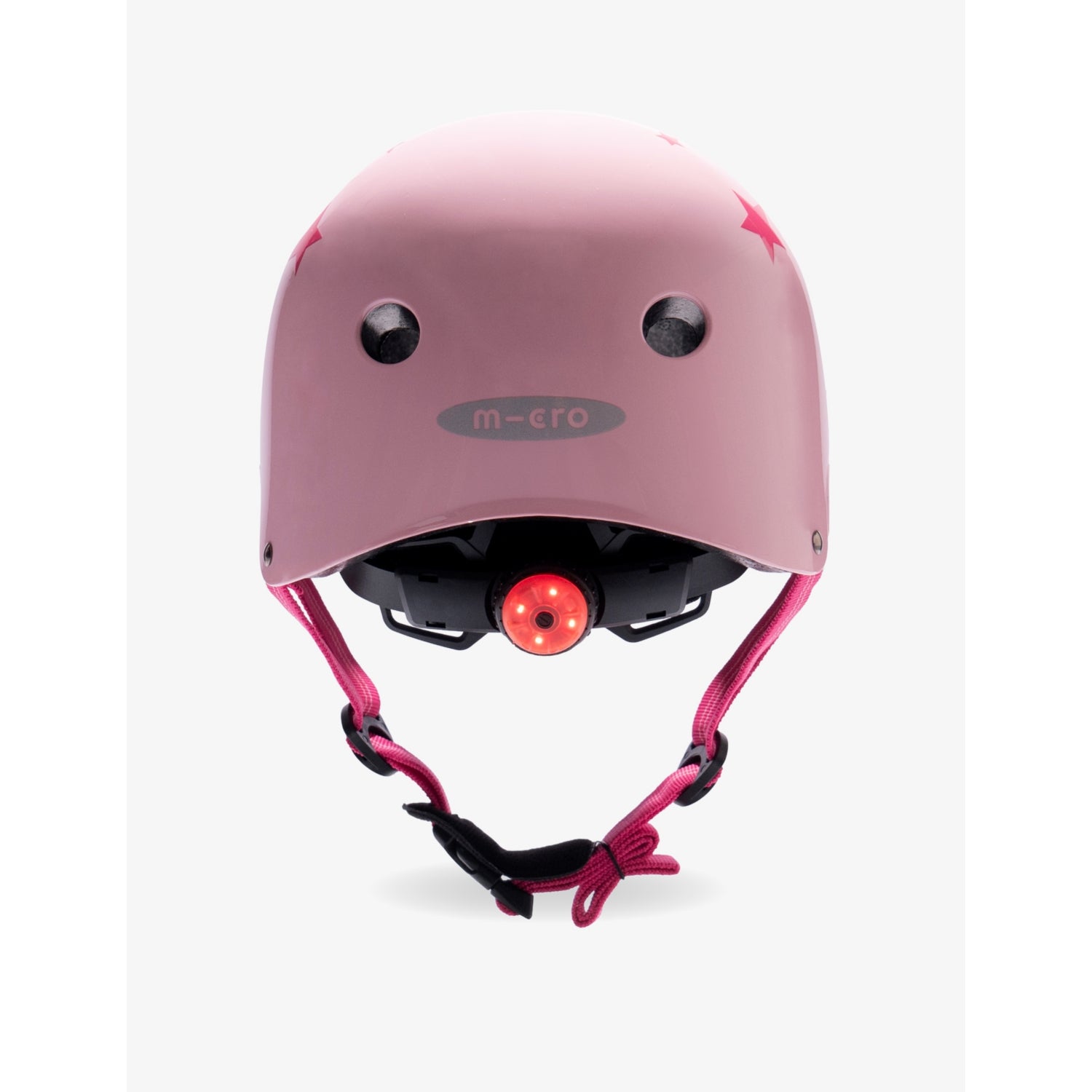 Micro star-print small helmet with LED light (British brand)