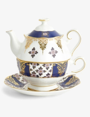 Royal Albert 1900 Regency Blue Tea for One set, UK version