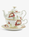 Royal Albert tea for one set 1970 Poppy, UK version