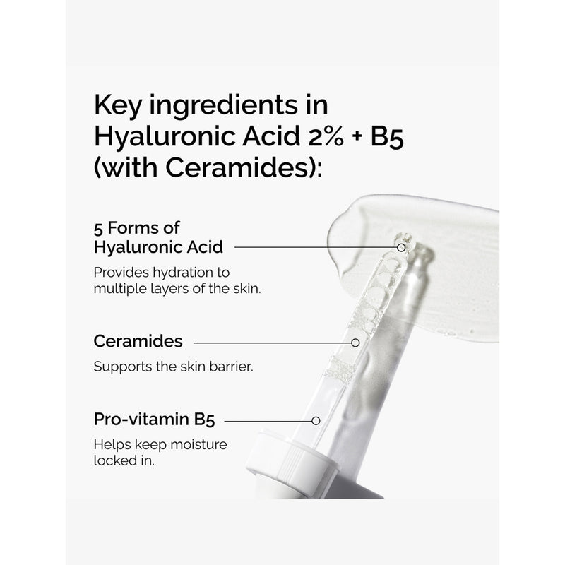 The Ordinary hyaluronic acid 2% + B5 facial serum (British brand)