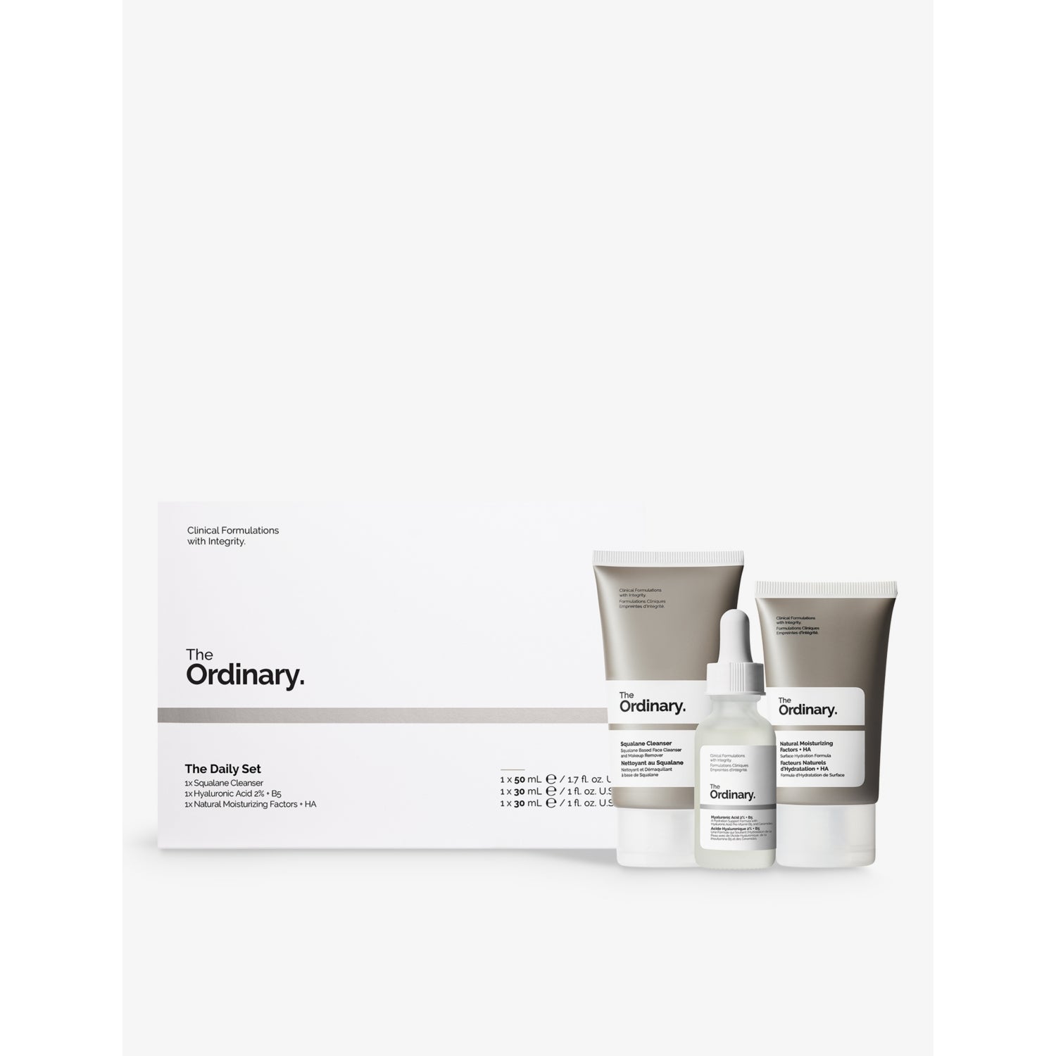 The Ordinary daily skincare set 50ml, 30ml, 30ml, imported from the UK