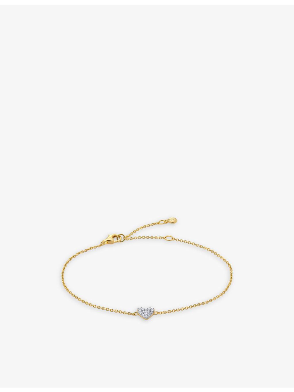 Monica Vinader 1.41ct diamond bracelet 18ct yellow gold-plated vermeil, UK version